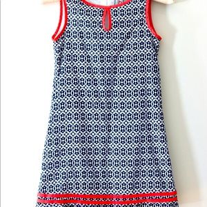Girls Miss B geometric print sheath dress